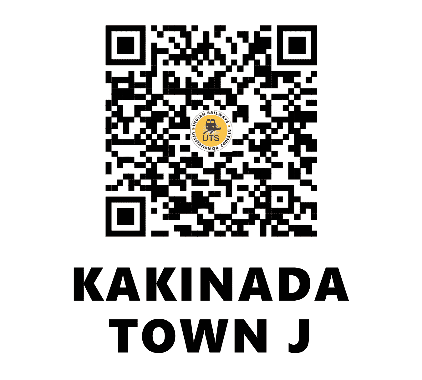 UTS QR Code for KAKINADA TOWN J - CCT (SC - ANDHRA PRADESH)